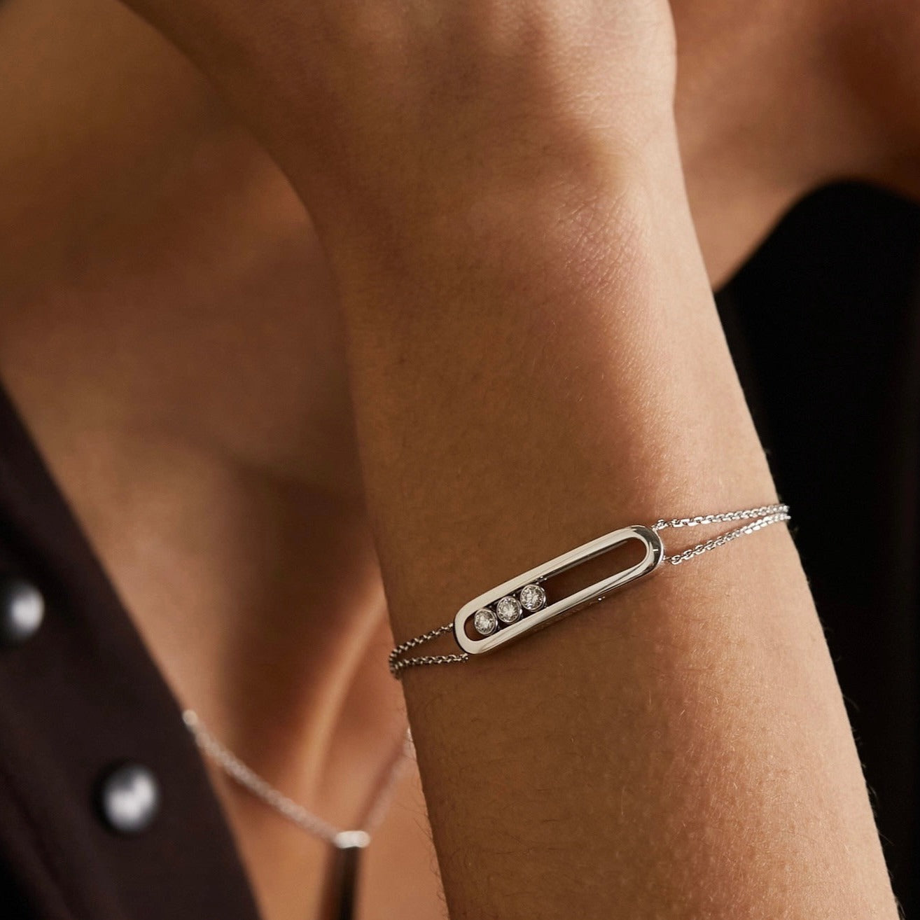 Vintage Bar Pearl Bracelet – Elegant Women’s Chain Jewelry