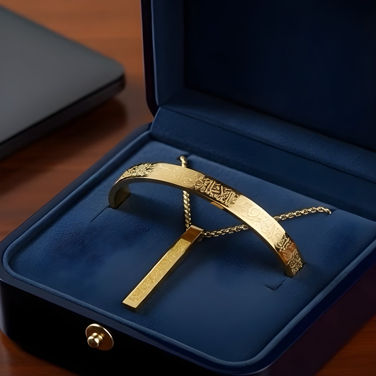 Buy 1 Get 1 Free - Ayatul Kursi Jewelry Set | Bracelet & Bar Necklace