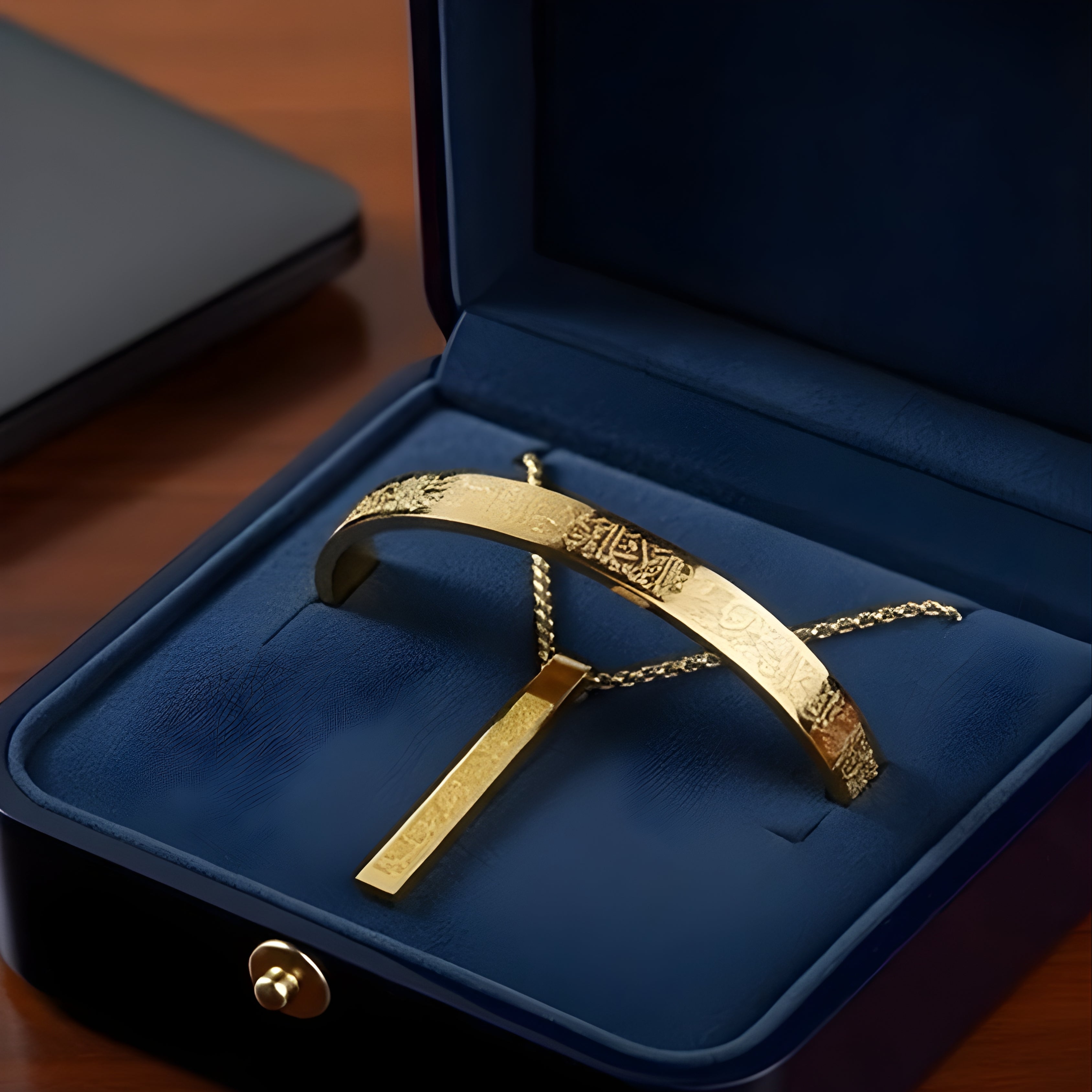 Buy 1 Get 1 Free - Ayatul Kursi Jewelry Set | Bracelet & Bar Necklace