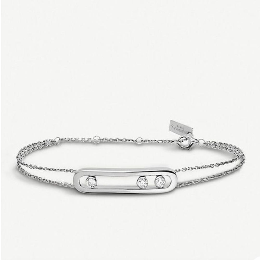 Vintage Bar Pearl Bracelet – Elegant Women’s Chain Jewelry