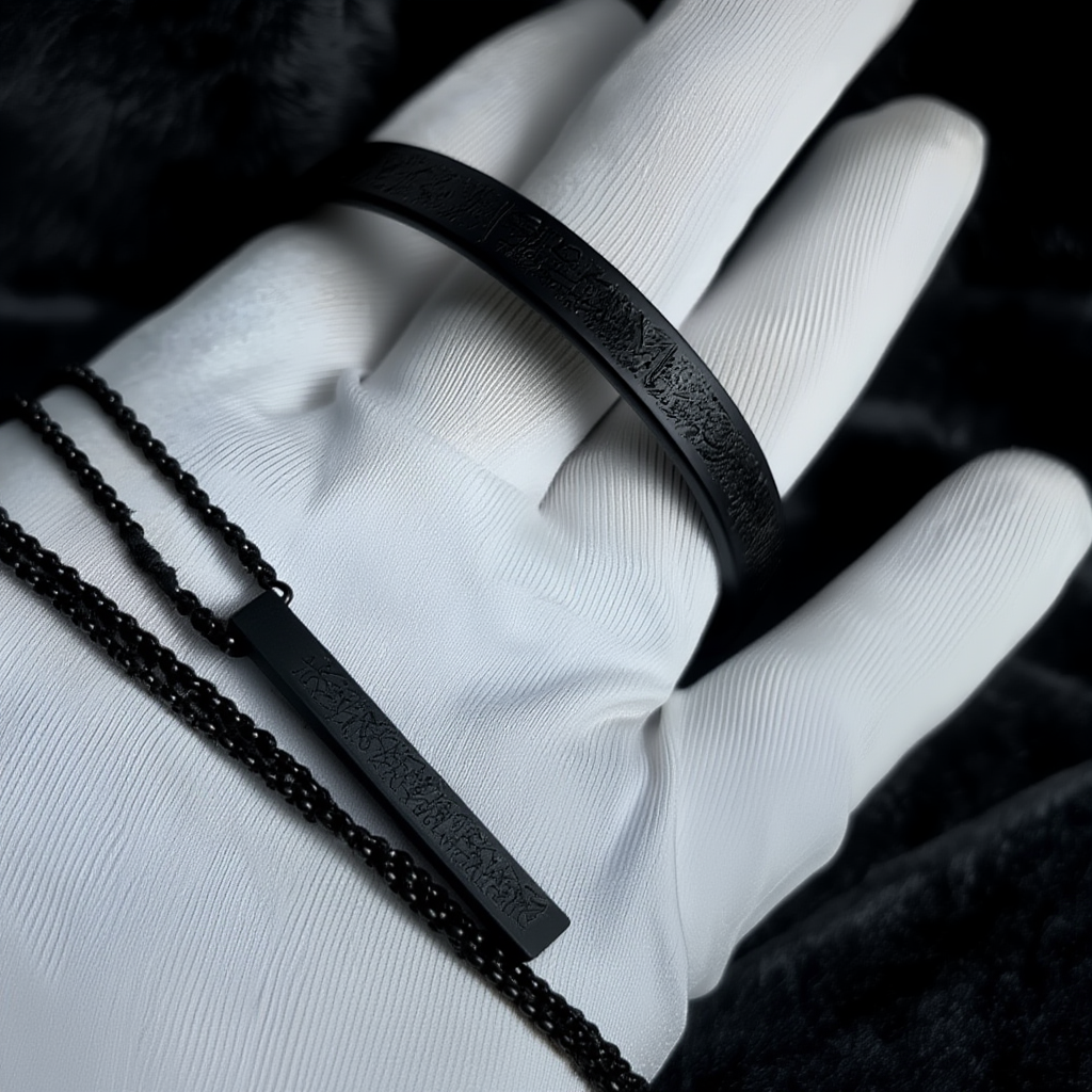 Buy 1 Get 1 Free - Ayatul Kursi Jewelry Set | Bracelet & Bar Necklace