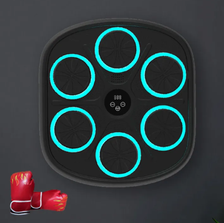 Smart wall mounted boxing trainer device front black color - Souq Deals