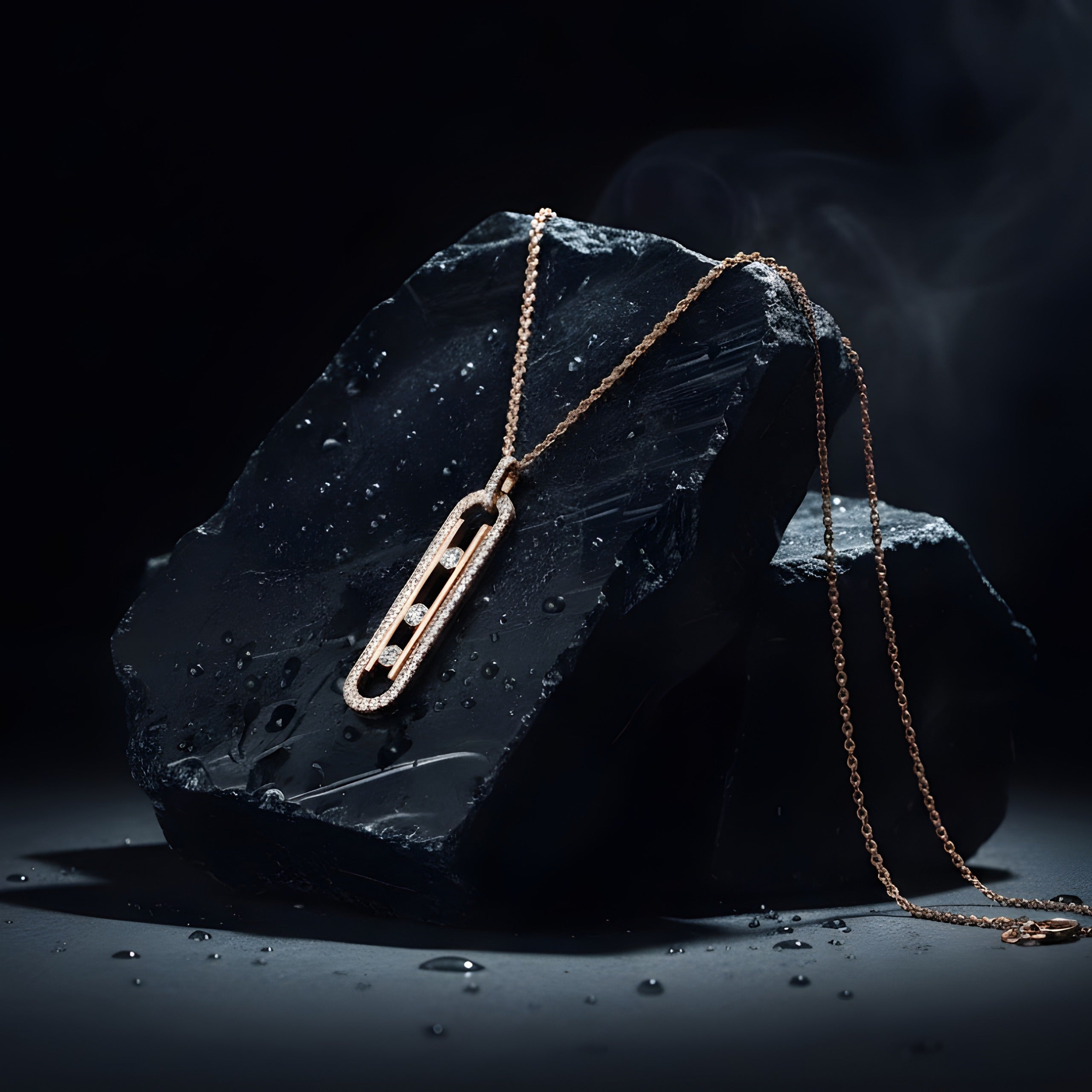 Long Necklace for Women – Gold-Plated Stylish Waterproof Pendant