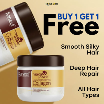 Buy 1 Get 1 Free – Karseell Hair Repair Collagen Mask (500ml x 2)