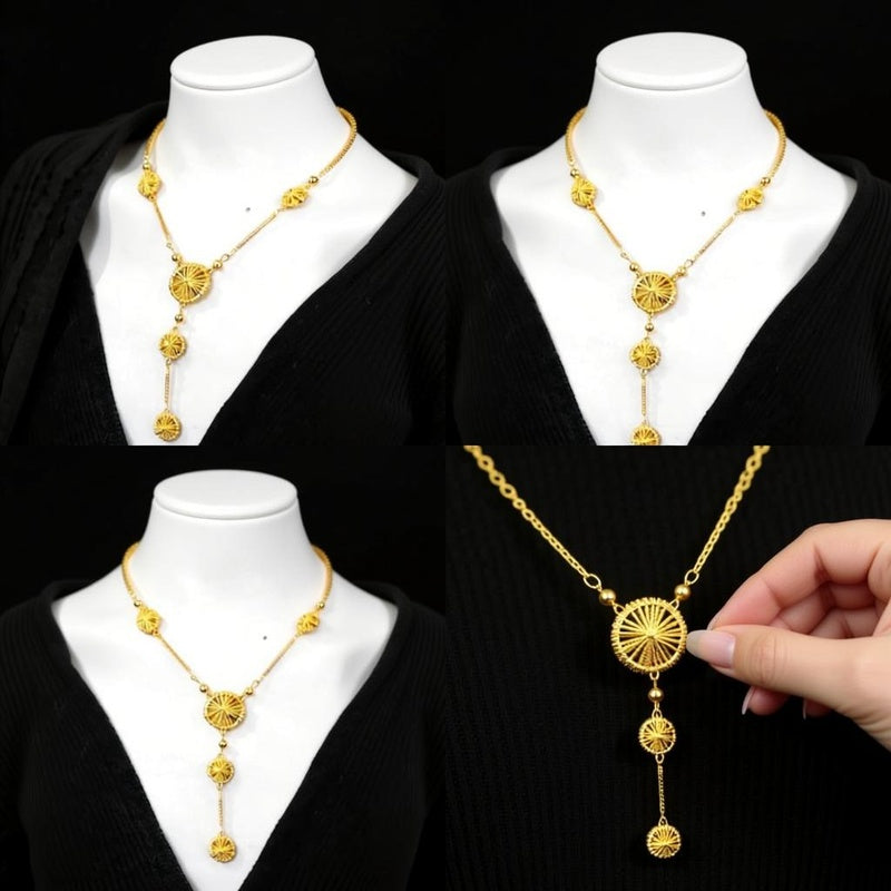 Circle Tassel Gold Necklace – Premium Gold-Plated Stylish Jewelry for Women