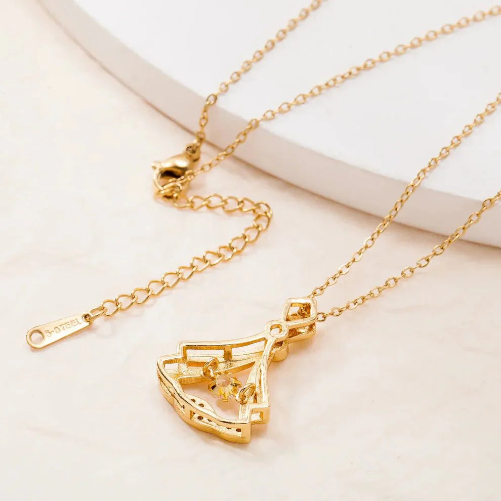 Rhinestone Pendant Necklace for Women – Elegant Sparkling Jewelry
